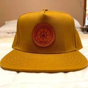 Cannabis Nation SnapBack hat : Tan